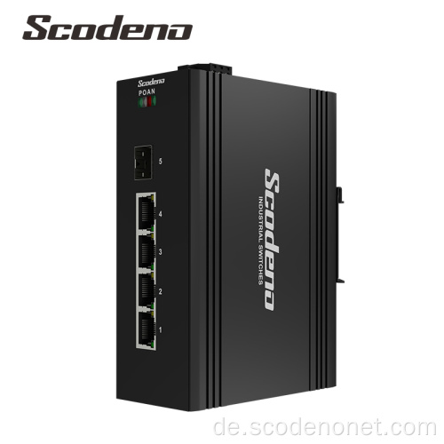 DIN-Schiene RJ45 5 Ports Industrial Ethernet Switches